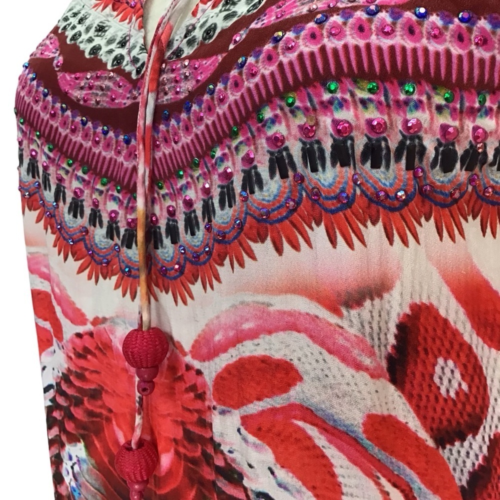 Shahida Parides Silk Python Maxi Dress Size Small NEW - Picture 9 of 14